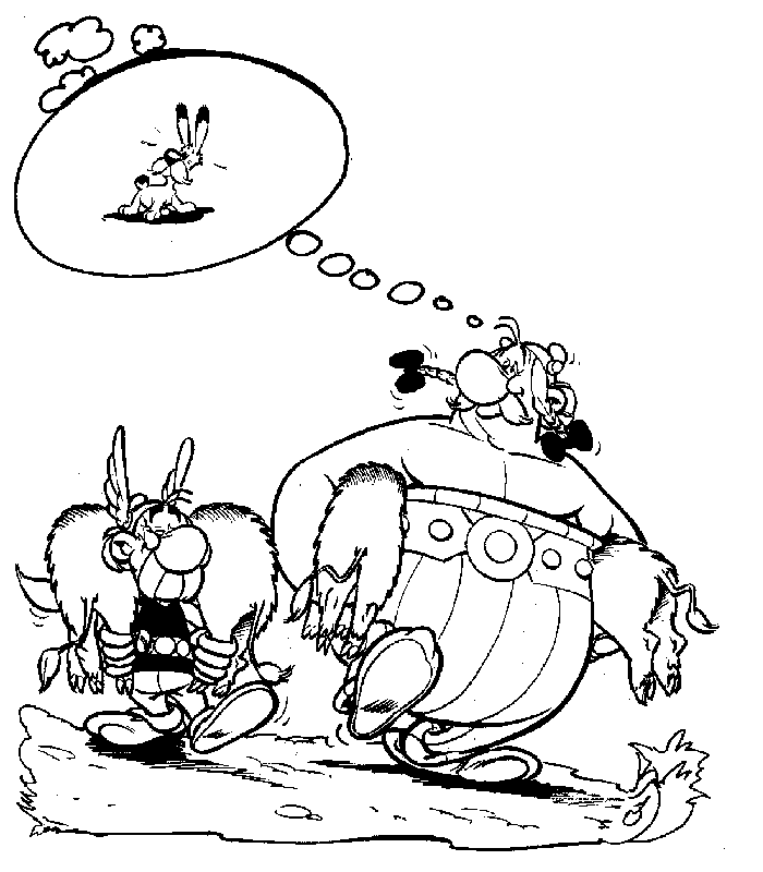 Malvorlage: Asterix und Obelix (Karikaturen) #24409 - Kostenlose Malvorlagen zum Ausdrucken