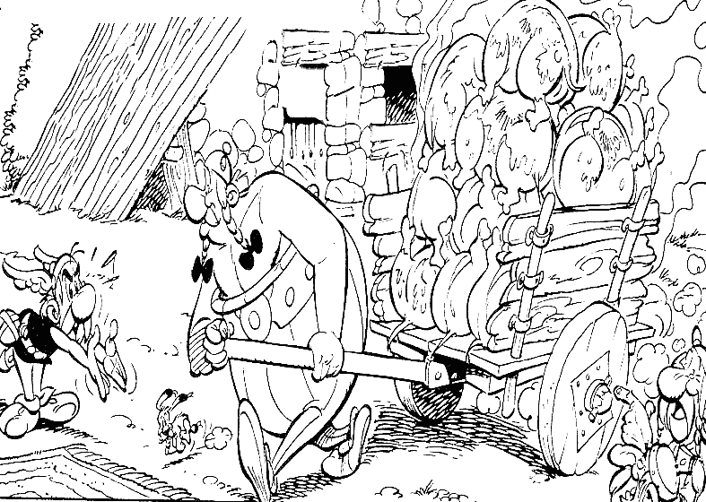 Malvorlage: Asterix und Obelix (Karikaturen) #24421 - Kostenlose Malvorlagen zum Ausdrucken