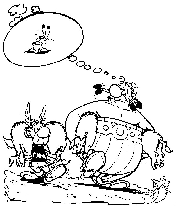 Malvorlage: Asterix und Obelix (Karikaturen) #24454 - Kostenlose Malvorlagen zum Ausdrucken