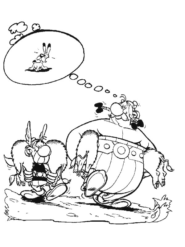 Malvorlage: Asterix und Obelix (Karikaturen) #24460 - Kostenlose Malvorlagen zum Ausdrucken