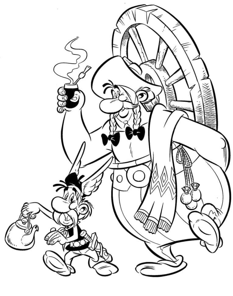 Malvorlage: Asterix und Obelix (Karikaturen) #24487 - Kostenlose Malvorlagen zum Ausdrucken