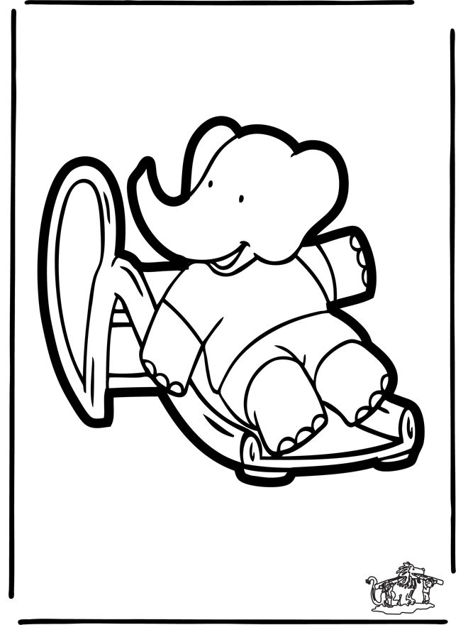 Malvorlage: Babar (Karikaturen) #27956 - Kostenlose Malvorlagen zum Ausdrucken