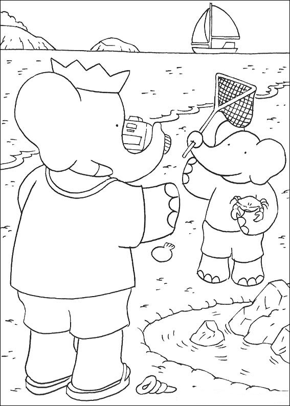 Malvorlage: Babar (Karikaturen) #27980 - Kostenlose Malvorlagen zum Ausdrucken