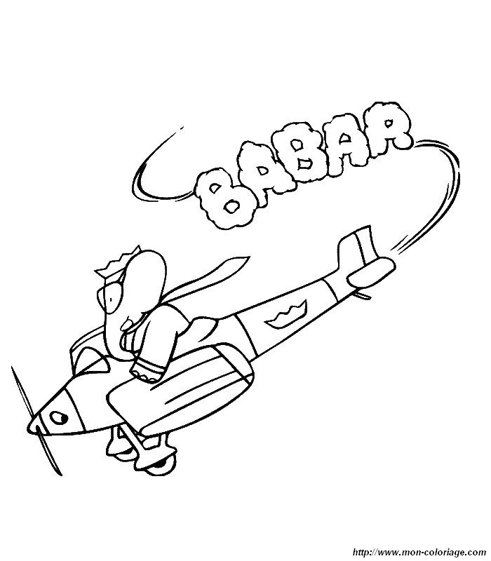 Malvorlage: Babar (Karikaturen) #28067 - Kostenlose Malvorlagen zum Ausdrucken