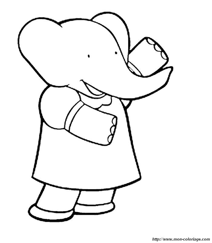 Malvorlage: Babar (Karikaturen) #28098 - Kostenlose Malvorlagen zum Ausdrucken