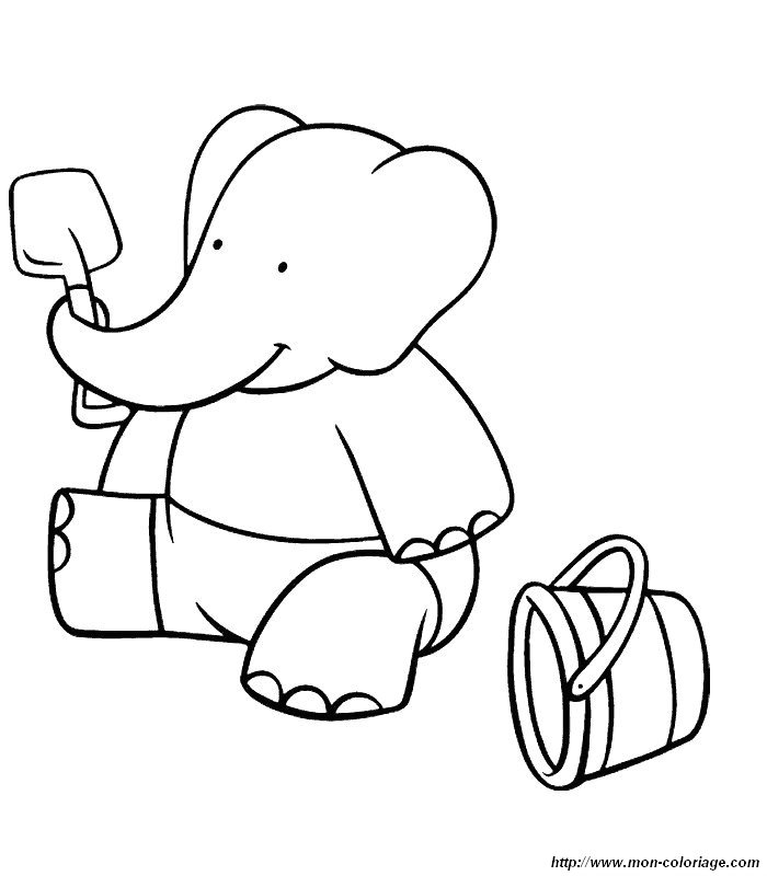 Malvorlage: Babar (Karikaturen) #28112 - Kostenlose Malvorlagen zum Ausdrucken