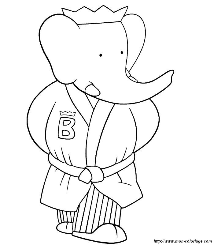 Malvorlage: Babar (Karikaturen) #28133 - Kostenlose Malvorlagen zum Ausdrucken