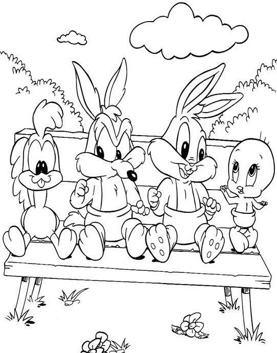 Malvorlage: Baby Looney Tunes (Karikaturen) #26509 - Kostenlose Malvorlagen zum Ausdrucken