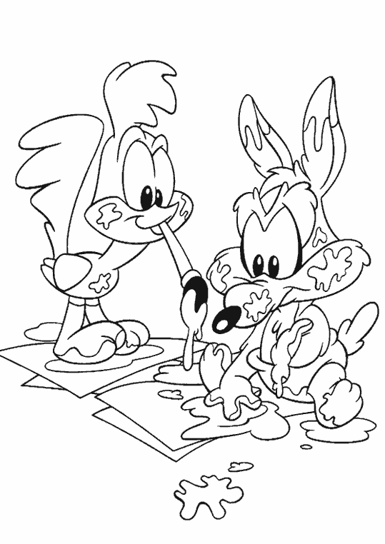 Malvorlage: Baby Looney Tunes (Karikaturen) #26522 - Kostenlose Malvorlagen zum Ausdrucken