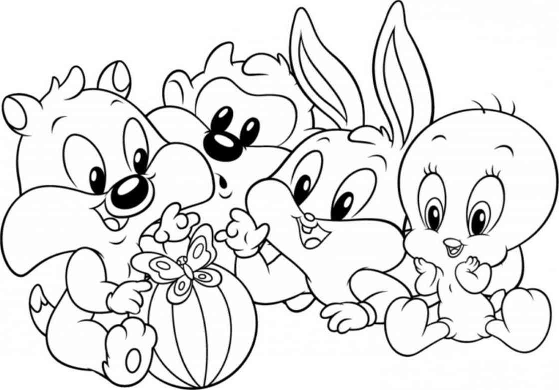 Malvorlage: Baby Looney Tunes (Karikaturen) #26565 - Kostenlose Malvorlagen zum Ausdrucken
