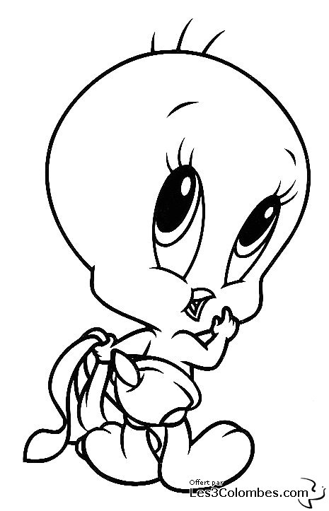 Malvorlage: Baby Looney Tunes (Karikaturen) #26575 - Kostenlose Malvorlagen zum Ausdrucken