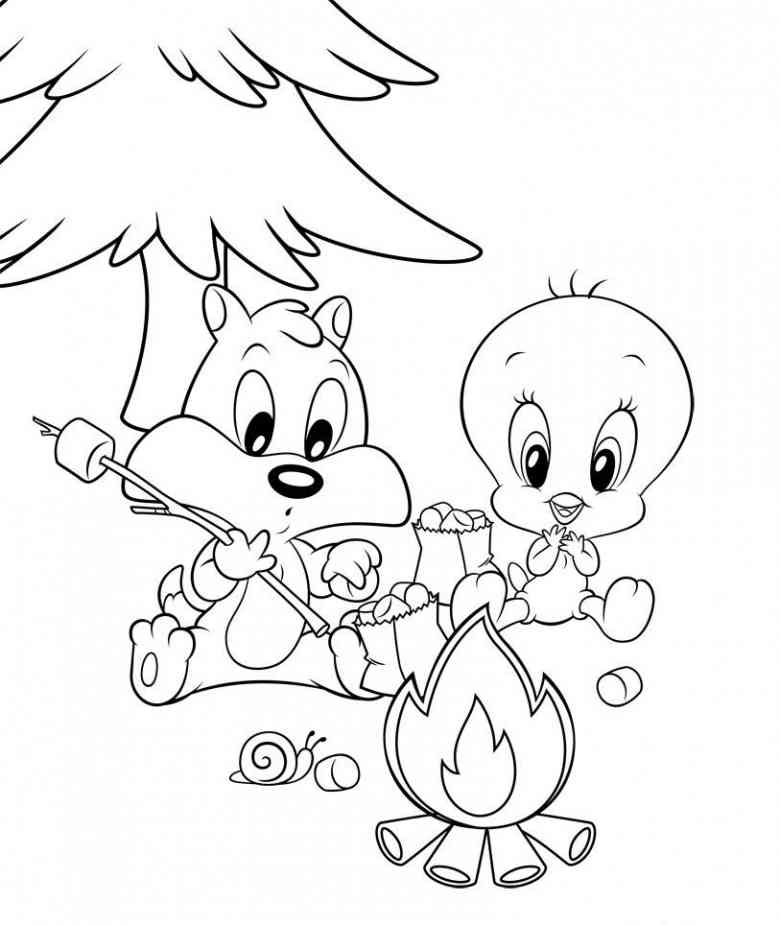 Malvorlage: Baby Looney Tunes (Karikaturen) #26587 - Kostenlose Malvorlagen zum Ausdrucken