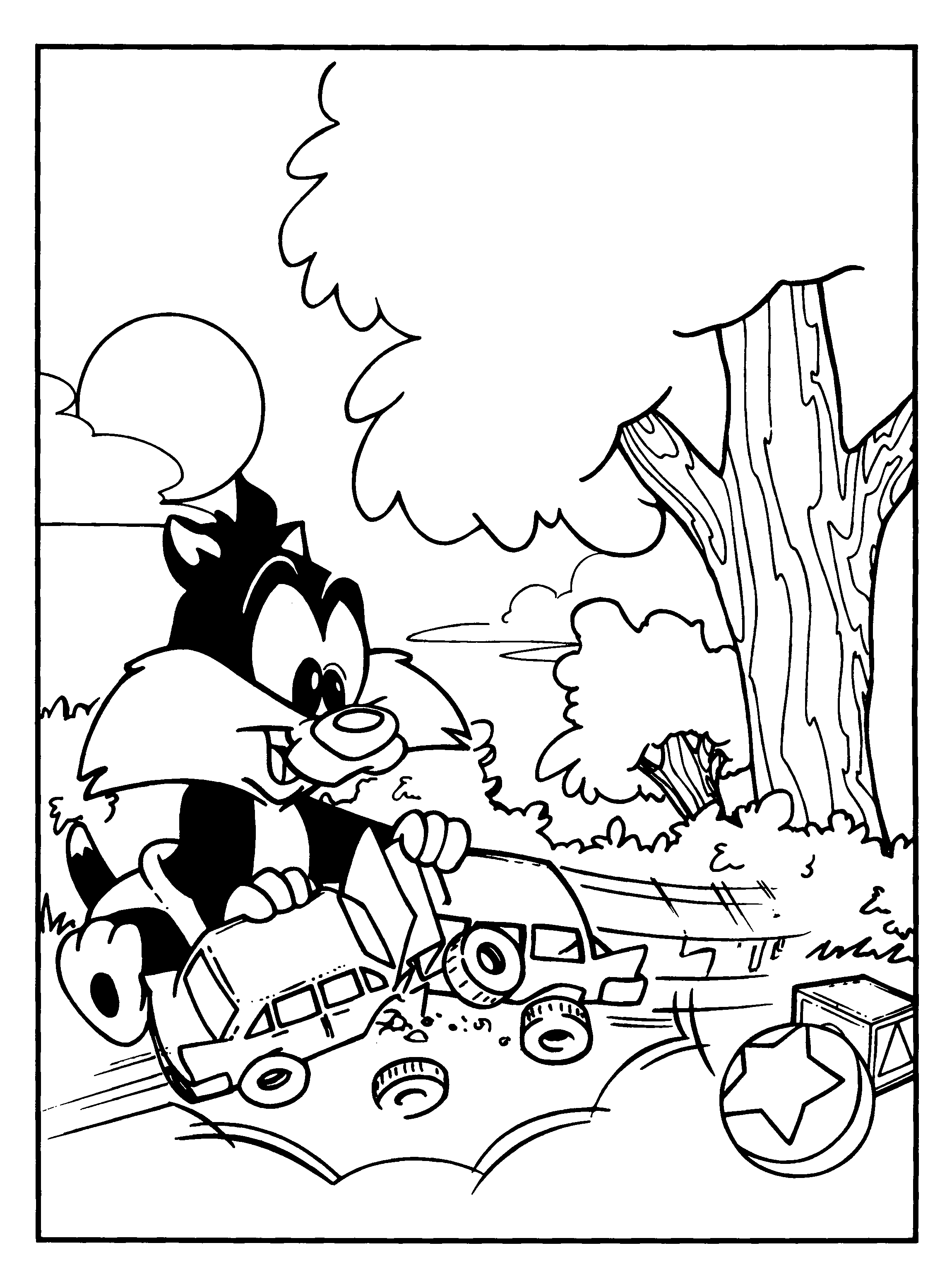 Malvorlage: Baby Looney Tunes (Karikaturen) #26589 - Kostenlose Malvorlagen zum Ausdrucken