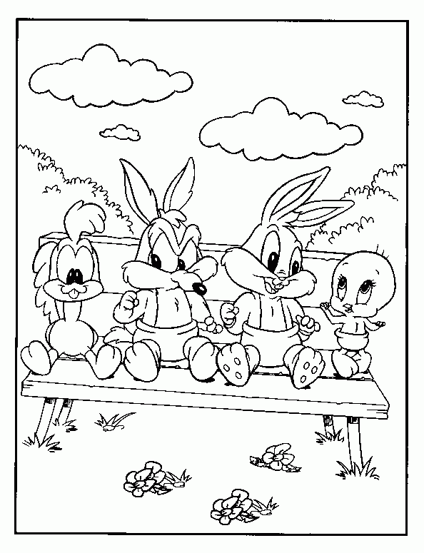 Malvorlage: Baby Looney Tunes (Karikaturen) #26623 - Kostenlose Malvorlagen zum Ausdrucken