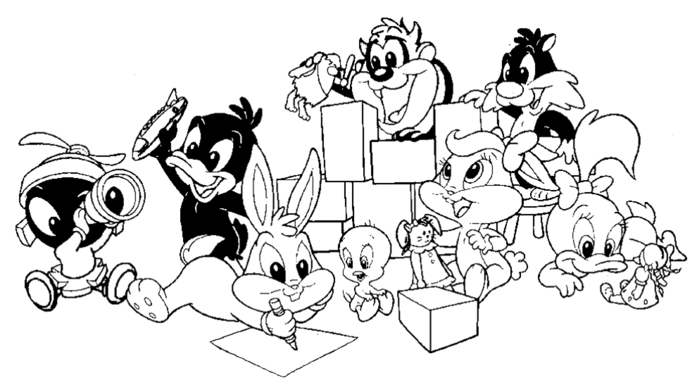 Malvorlage: Baby Looney Tunes (Karikaturen) #26638 - Kostenlose Malvorlagen zum Ausdrucken