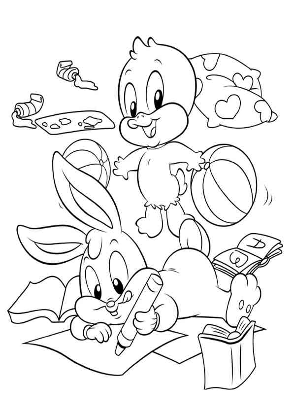 Malvorlage: Baby Looney Tunes (Karikaturen) #26682 - Kostenlose Malvorlagen zum Ausdrucken
