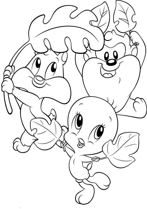 Malvorlage: Baby Looney Tunes (Karikaturen) #26691 - Kostenlose Malvorlagen zum Ausdrucken