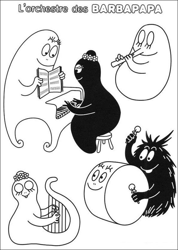 Malvorlage: Barbapapa (Karikaturen) #36462 - Kostenlose Malvorlagen zum Ausdrucken