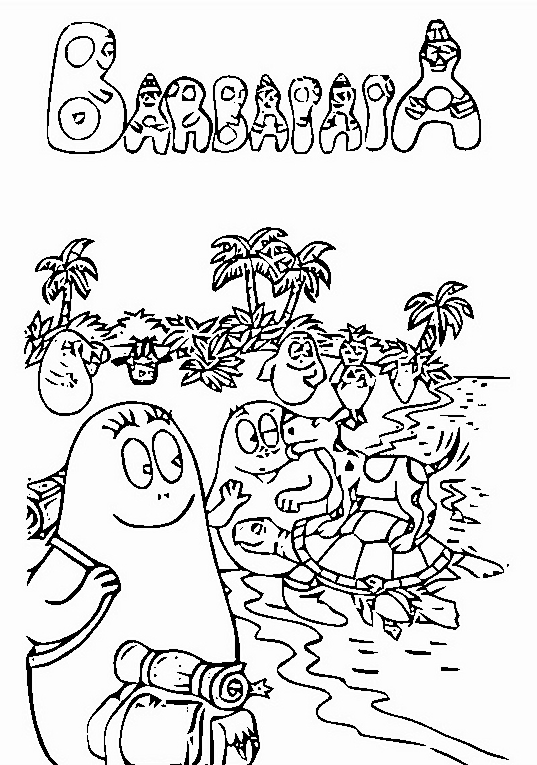 Malvorlage: Barbapapa (Karikaturen) #36486 - Kostenlose Malvorlagen zum Ausdrucken