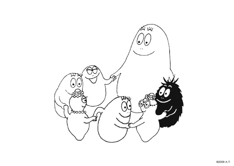 Malvorlage: Barbapapa (Karikaturen) #36601 - Kostenlose Malvorlagen zum Ausdrucken