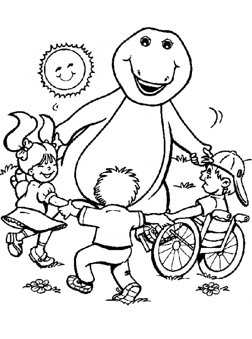 Malvorlage: Barney und seine Freunde (Karikaturen) #40922 - Kostenlose Malvorlagen zum Ausdrucken