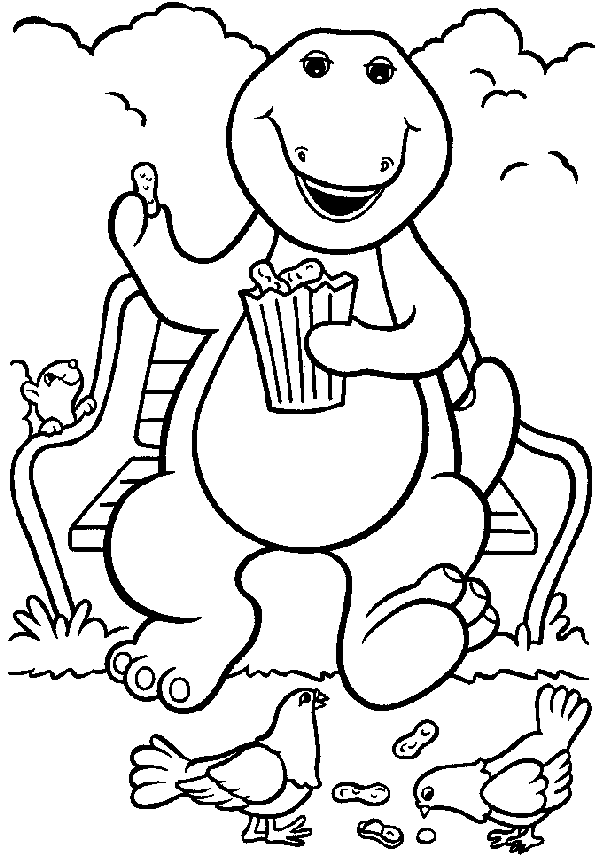Malvorlage: Barney und seine Freunde (Karikaturen) #40934 - Kostenlose Malvorlagen zum Ausdrucken