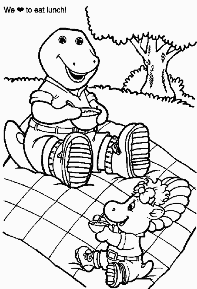 Malvorlage: Barney und seine Freunde (Karikaturen) #41030 - Kostenlose Malvorlagen zum Ausdrucken