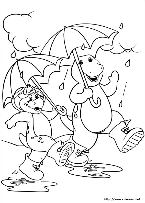 Malvorlage: Barney und seine Freunde (Karikaturen) #41069 - Kostenlose Malvorlagen zum Ausdrucken