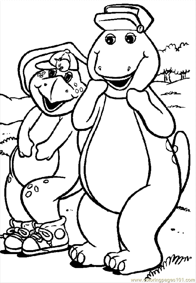 Malvorlage: Barney und seine Freunde (Karikaturen) #41076 - Kostenlose Malvorlagen zum Ausdrucken