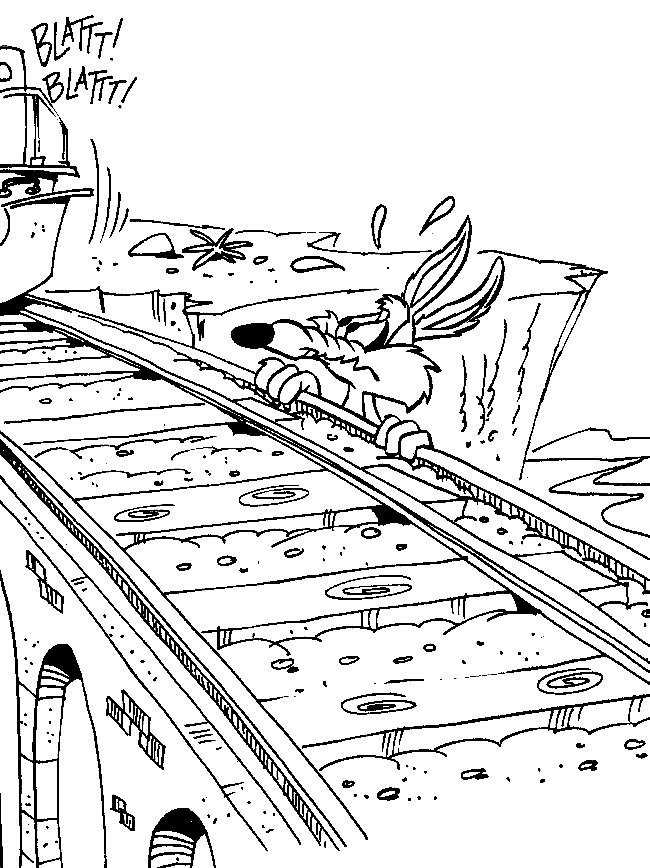 Malvorlage: Beep Beep und Coyote (Karikaturen) #47156 - Kostenlose Malvorlagen zum Ausdrucken