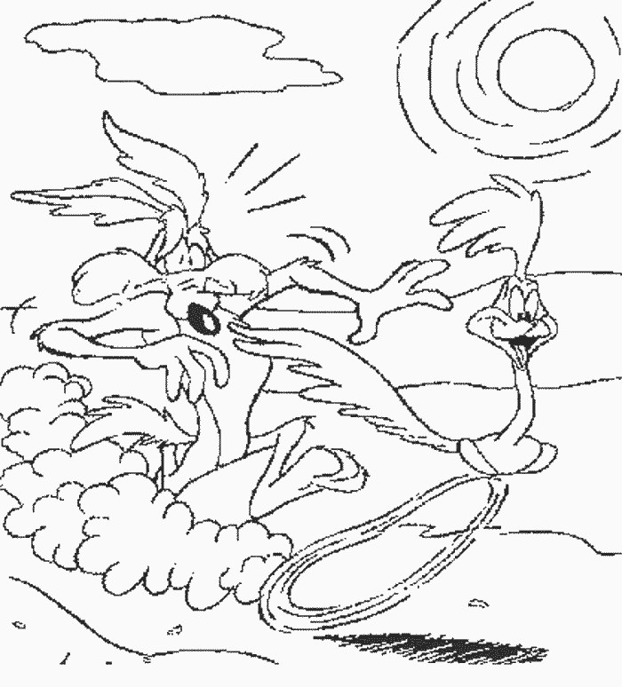 Malvorlage: Beep Beep und Coyote (Karikaturen) #47208 - Kostenlose Malvorlagen zum Ausdrucken