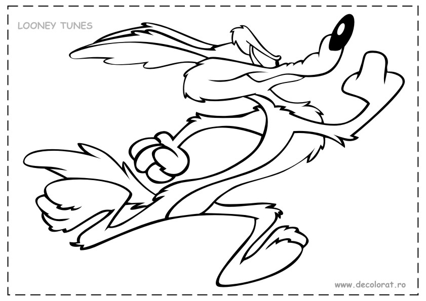 Malvorlage: Beep Beep und Coyote (Karikaturen) #47250 - Kostenlose Malvorlagen zum Ausdrucken