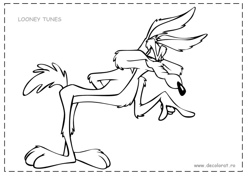 Malvorlage: Beep Beep und Coyote (Karikaturen) #47265 - Kostenlose Malvorlagen zum Ausdrucken