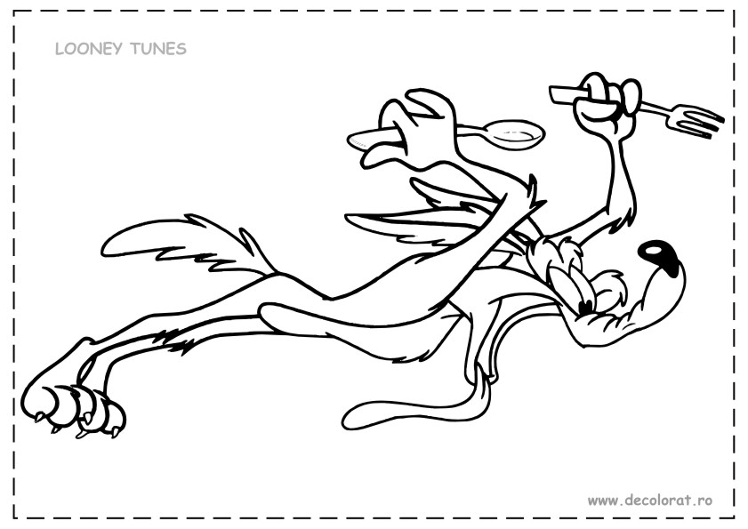 Malvorlage: Beep Beep und Coyote (Karikaturen) #47266 - Kostenlose Malvorlagen zum Ausdrucken
