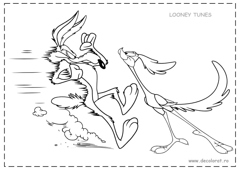 Malvorlage: Beep Beep und Coyote (Karikaturen) #47268 - Kostenlose Malvorlagen zum Ausdrucken