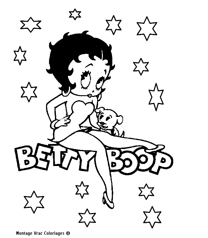 Malvorlage: Betty Boop (Karikaturen) #25911 - Kostenlose Malvorlagen zum Ausdrucken