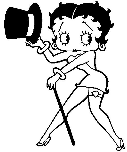 Malvorlage: Betty Boop (Karikaturen) #25913 - Kostenlose Malvorlagen zum Ausdrucken