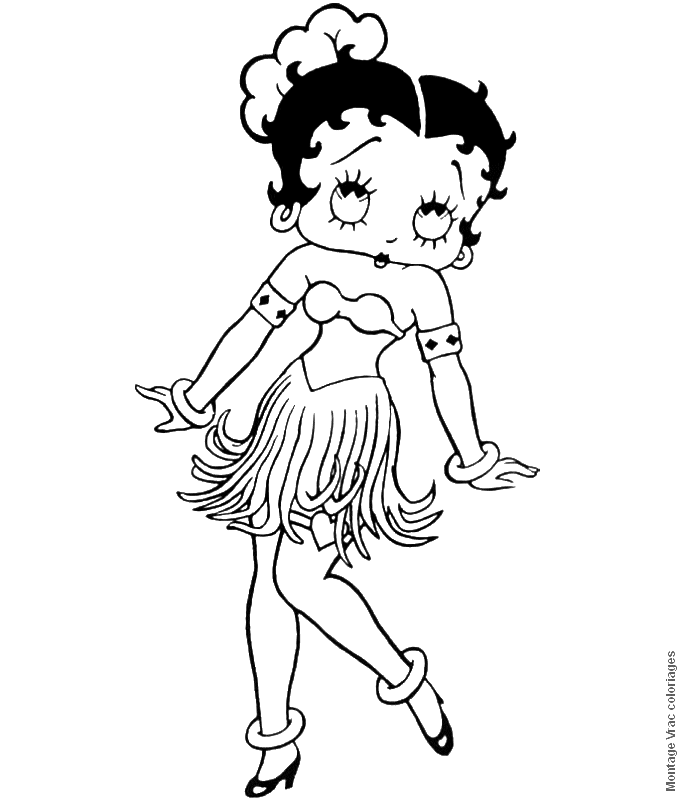 Malvorlage: Betty Boop (Karikaturen) #25917 - Kostenlose Malvorlagen zum Ausdrucken