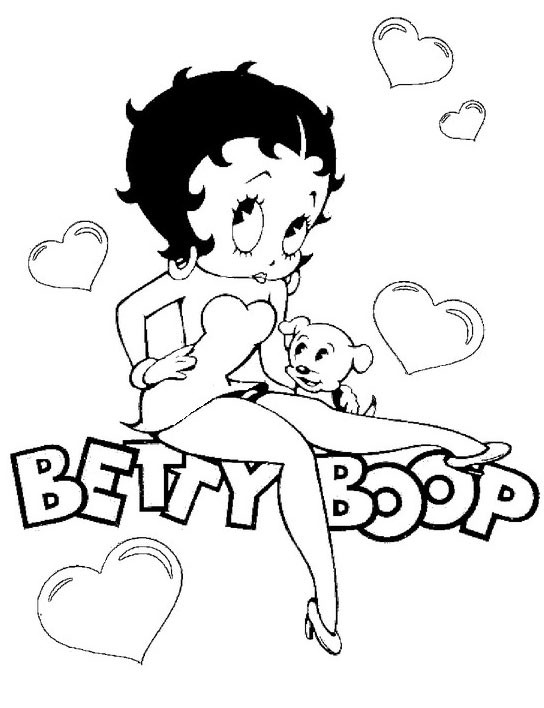 Malvorlage: Betty Boop (Karikaturen) #25920 - Kostenlose Malvorlagen zum Ausdrucken