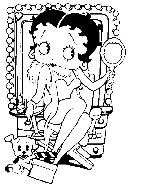 Malvorlage: Betty Boop (Karikaturen) #25921 - Kostenlose Malvorlagen zum Ausdrucken