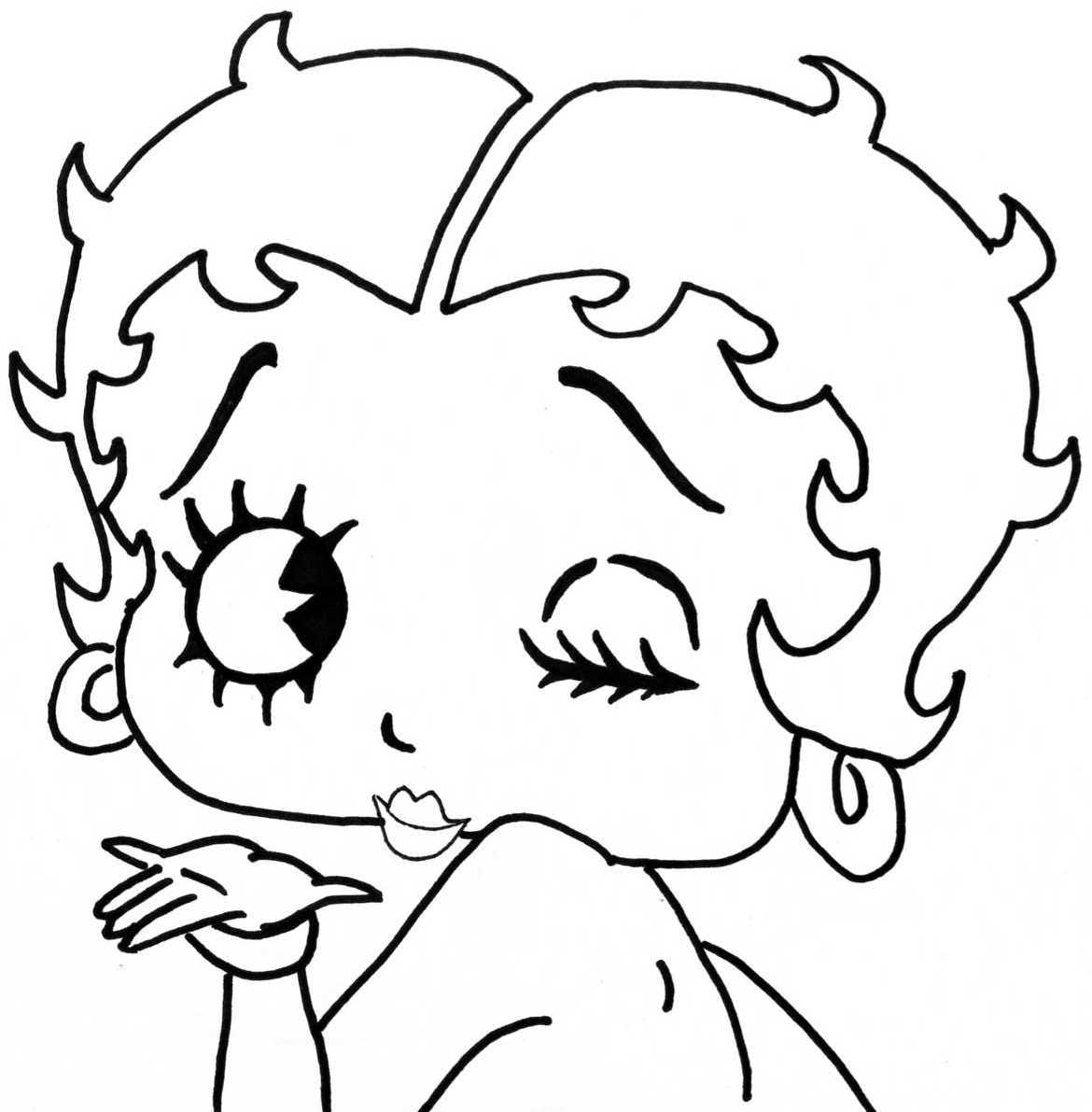 Malvorlage: Betty Boop (Karikaturen) #25922 - Kostenlose Malvorlagen zum Ausdrucken