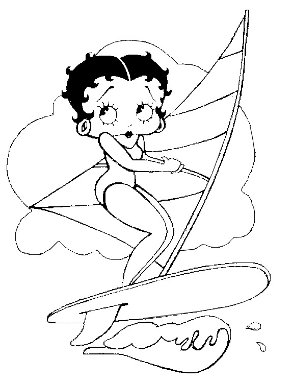 Malvorlage: Betty Boop (Karikaturen) #25927 - Kostenlose Malvorlagen zum Ausdrucken