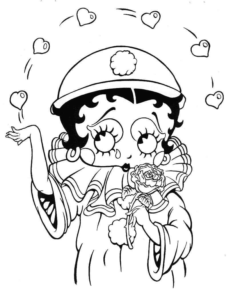 Malvorlage: Betty Boop (Karikaturen) #25929 - Kostenlose Malvorlagen zum Ausdrucken