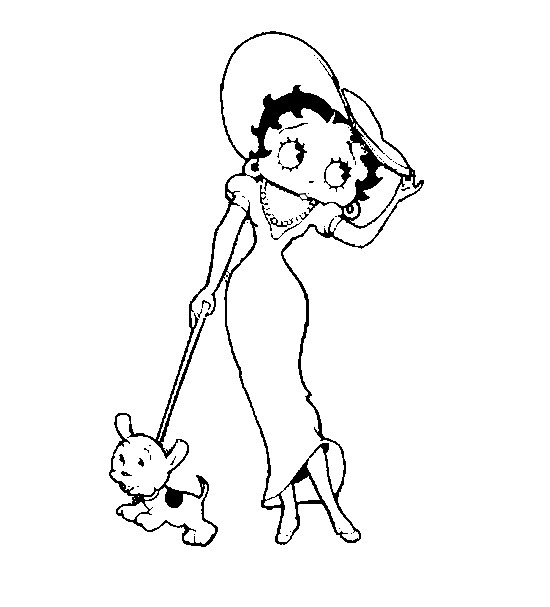 Malvorlage: Betty Boop (Karikaturen) #25930 - Kostenlose Malvorlagen zum Ausdrucken