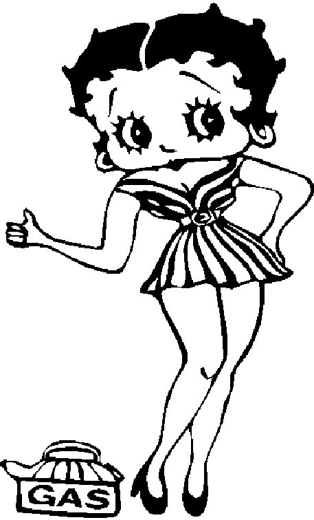 Malvorlage: Betty Boop (Karikaturen) #25934 - Kostenlose Malvorlagen zum Ausdrucken