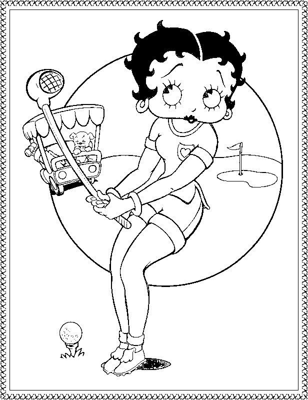 Malvorlage: Betty Boop (Karikaturen) #25938 - Kostenlose Malvorlagen zum Ausdrucken