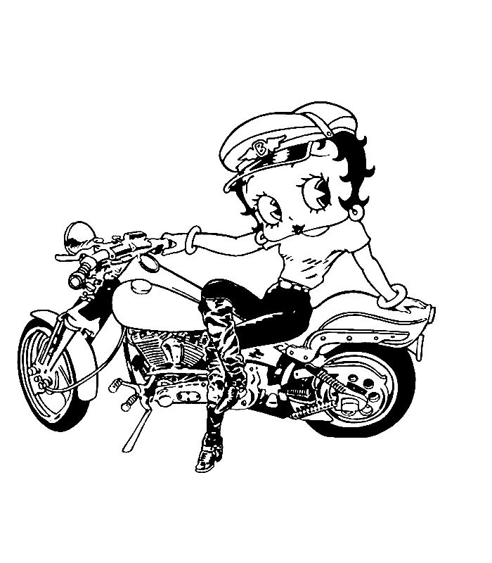 Malvorlage: Betty Boop (Karikaturen) #25942 - Kostenlose Malvorlagen zum Ausdrucken