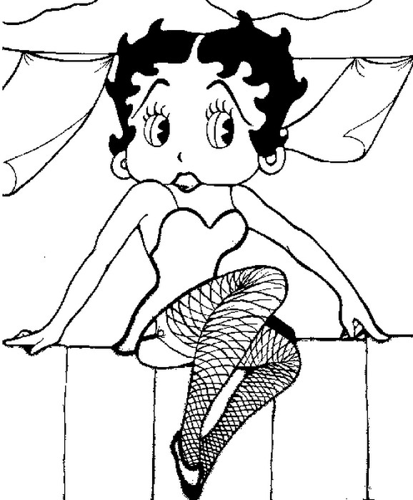 Malvorlage: Betty Boop (Karikaturen) #25952 - Kostenlose Malvorlagen zum Ausdrucken