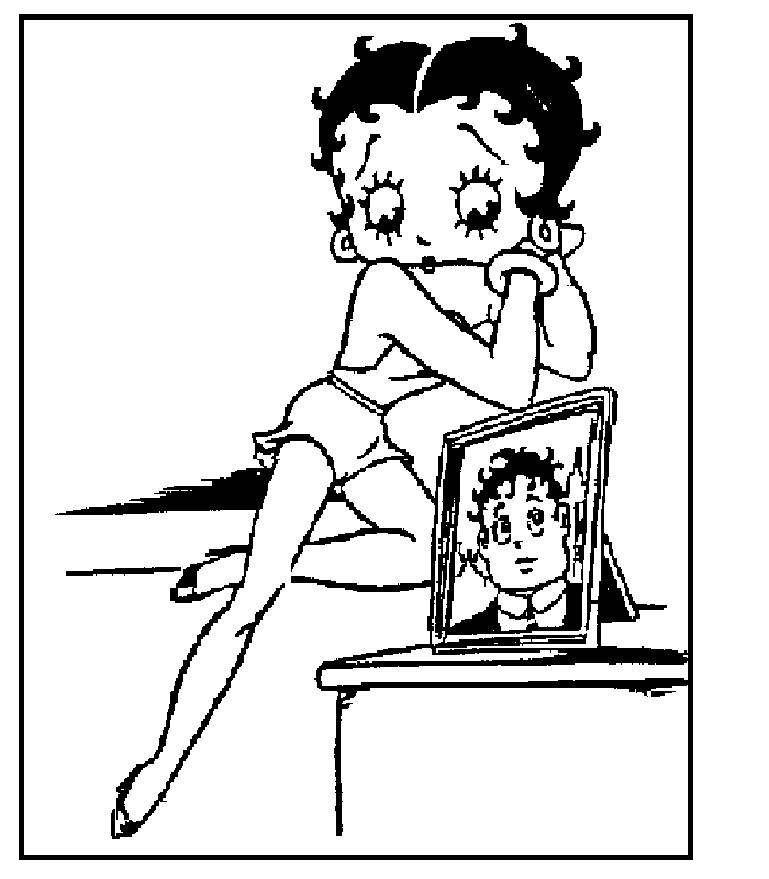 Malvorlage: Betty Boop (Karikaturen) #25953 - Kostenlose Malvorlagen zum Ausdrucken