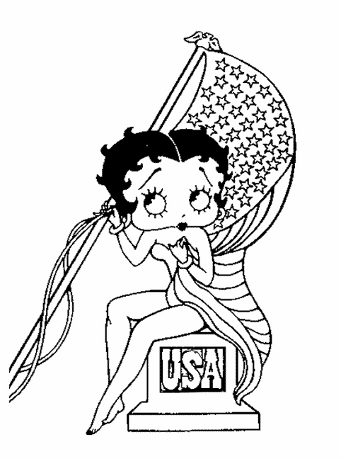 Malvorlage: Betty Boop (Karikaturen) #25956 - Kostenlose Malvorlagen zum Ausdrucken